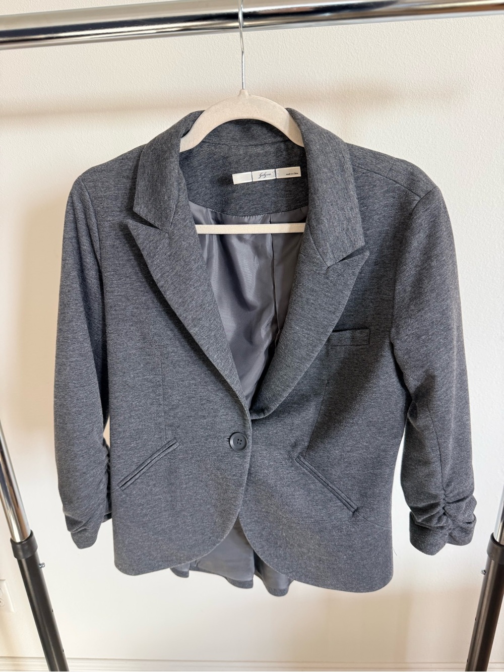 Gibson Charcoal Single-Button Blazer